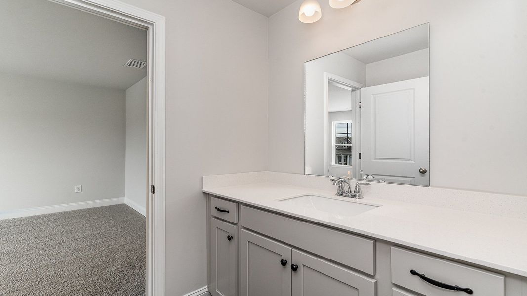 Representative furnished interior of a home built from the Westerly by D.R. Horton in The Preserve at Shaftesbury Glen, Conway (Image 6).