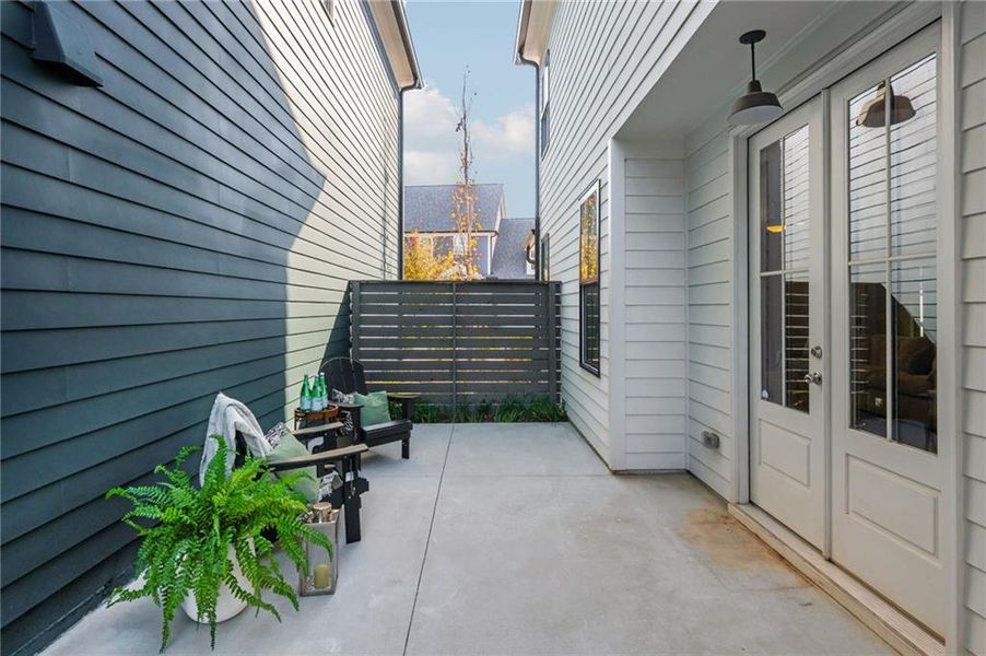 Exterior details and patio area of a home in Harmony, Auburn (Image 25).