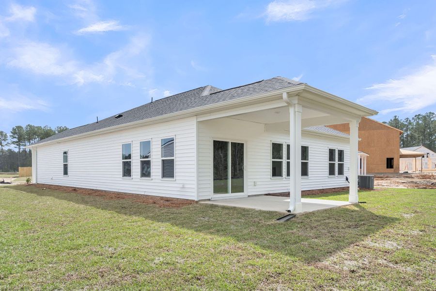 Exterior details and patio area of a home in , Summerville (Image 3).