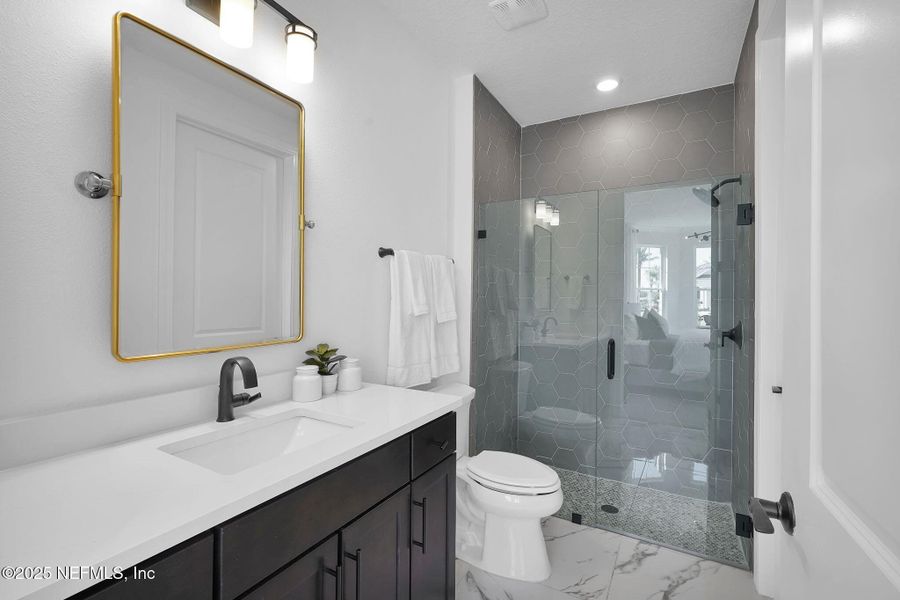 Furnished interior view inside a new home in Summer Bay at Grand Oaks, St. Augustine (Image 8). Furnished interior view inside a new home in Summer Bay at Grand Oaks, St. Augustine (Image 8).