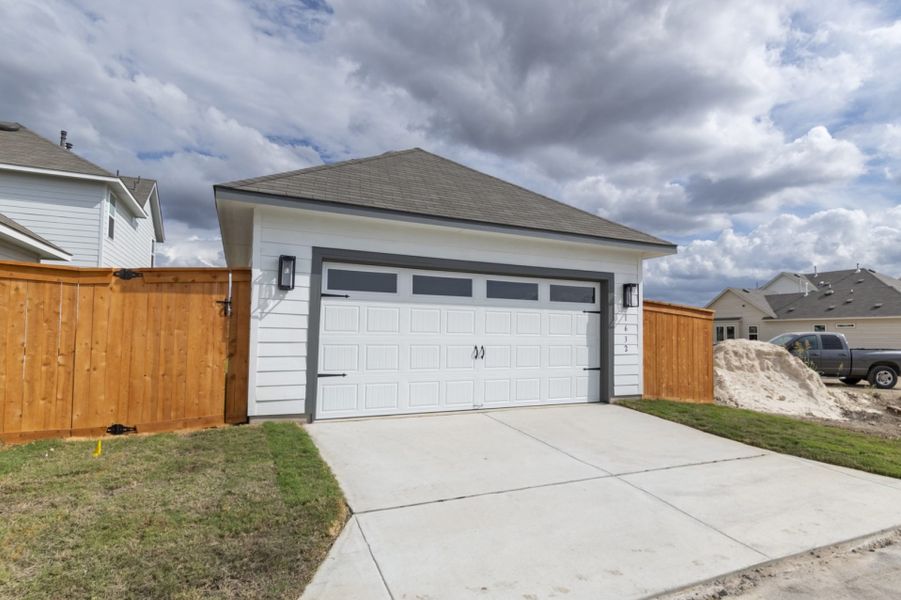 Exterior details and patio area of a home in Trace, San Marcos (Image 21). Exterior details and patio area of a home in Trace, San Marcos (Image 21).