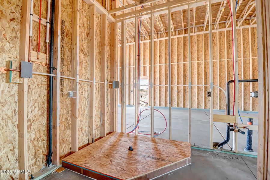 master bathtub area