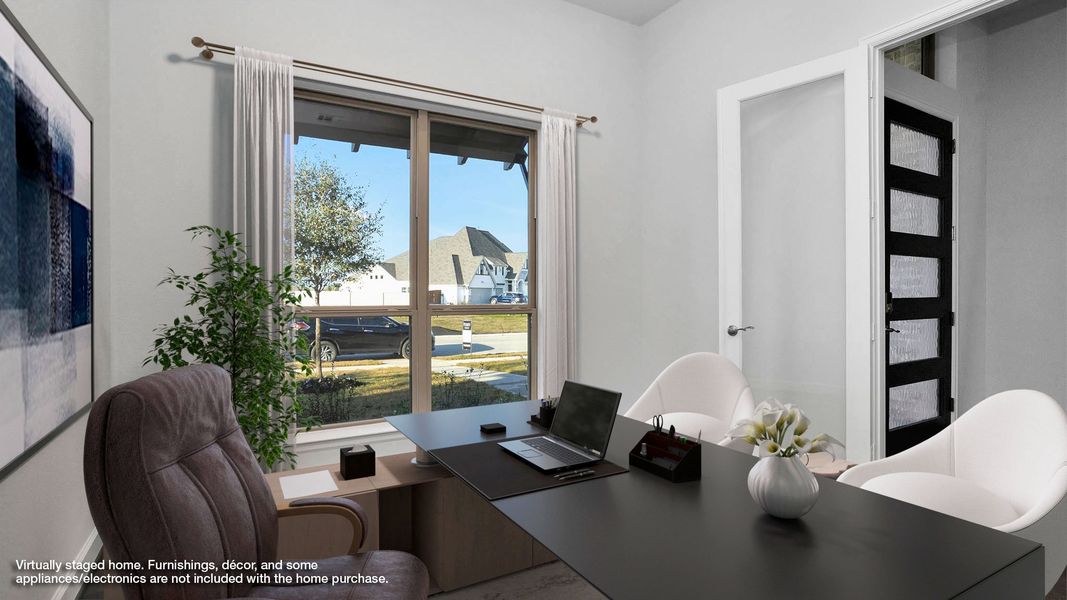 Representative furnished interior of a home built from the 3578W by Perry Homes in Ventana, Fort Worth (Image 7).