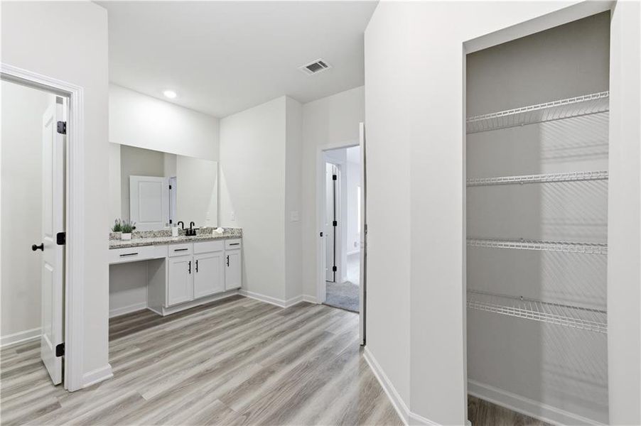 Furnished interior view inside a new home in Lake Preserve at Jackson Trail, Jefferson (Image 12). Furnished interior view inside a new home in Lake Preserve at Jackson Trail, Jefferson (Image 12).