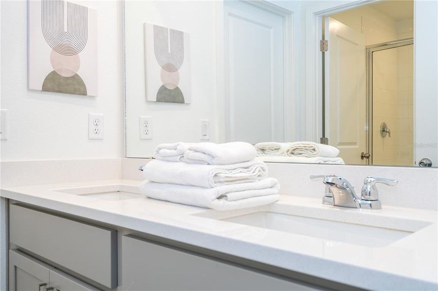 Furnished interior view inside a new home in , Kissimmee (Image 62).