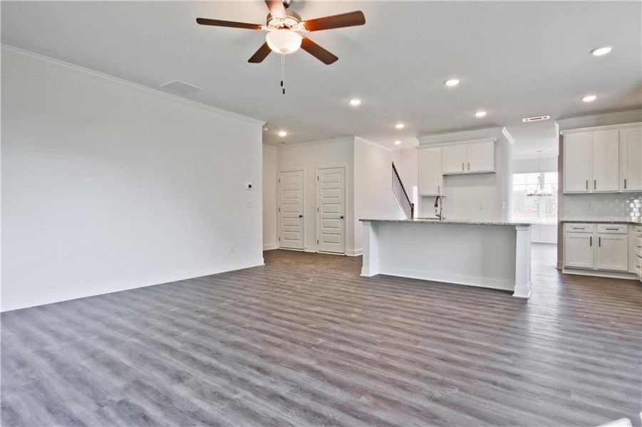 Spacious, unfurnished interior of a new home in Clark Farms, Flowery Branch (Image 20). Spacious, unfurnished interior of a new home in Clark Farms, Flowery Branch (Image 20).