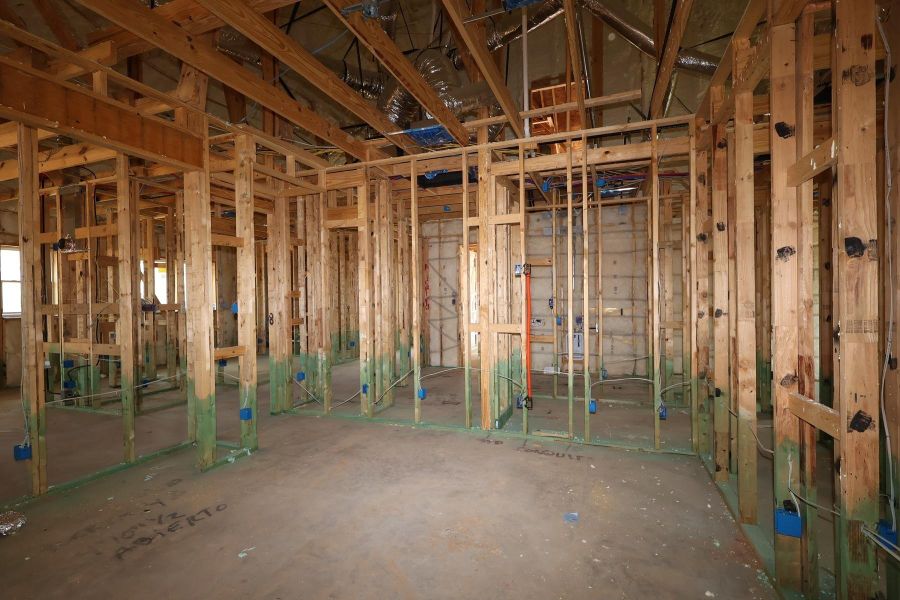 In-progress construction of a new home in The Grand Prairie - Retreat Collection, Hockley, TX (Image 4). In-progress construction of a new home in The Grand Prairie - Retreat Collection, Hockley, TX (Image 4).