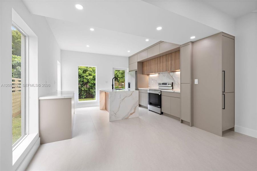 Furnished interior view inside a new home in , South Miami (Image 3).