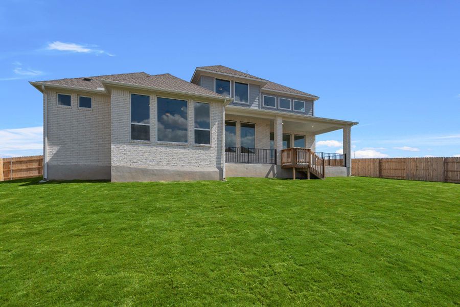 Rear of Home and Private Backyard Rear of Home and Private Backyard