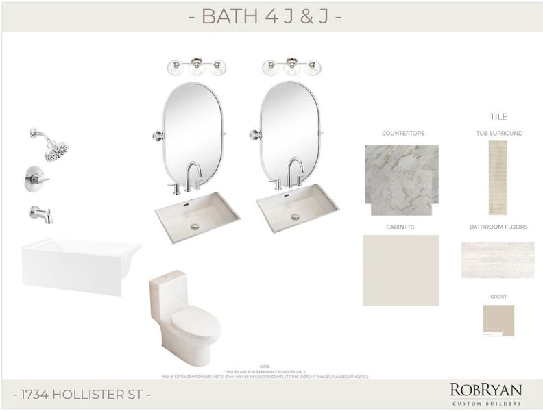 Bath 4 finishes