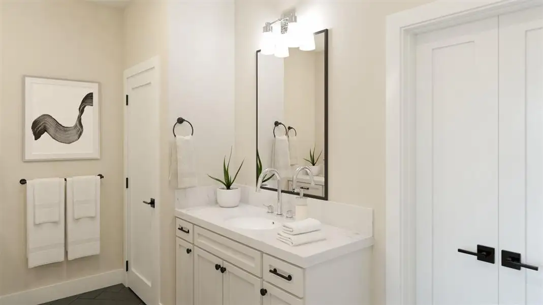 Furnished interior view inside a new home in North Square at Uptown, Celina (Image 12).