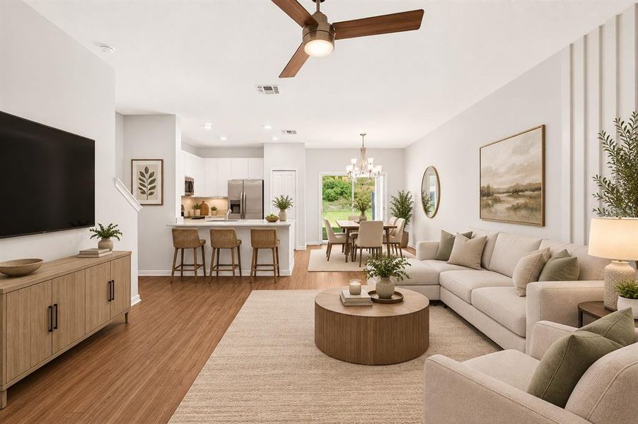 Furnished interior view inside a new home in , Alachua (Image 5).