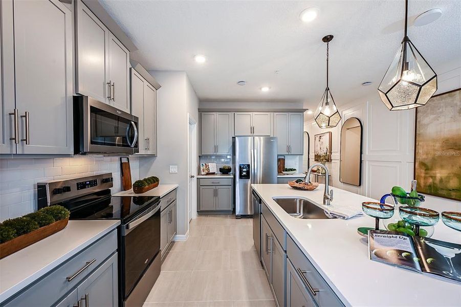Furnished interior view inside a new home in Towns at Riverwalk: Lake Monroe TH, Sanford (Image 10).