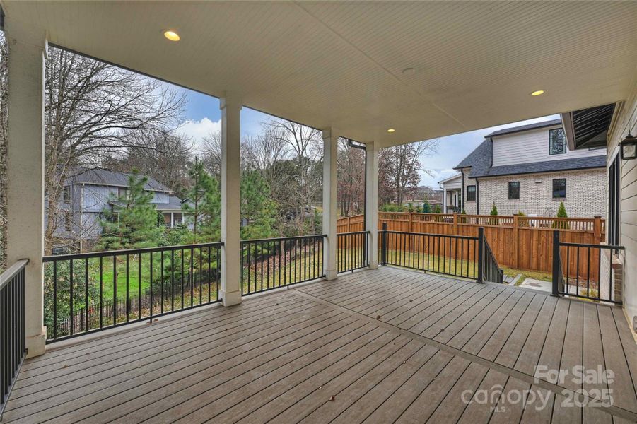 Back porch main level