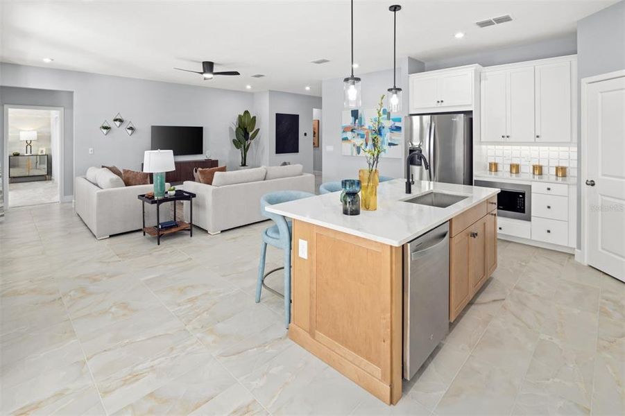 Furnished interior view inside a new home in Meadowlark Landing, Apopka (Image 9).