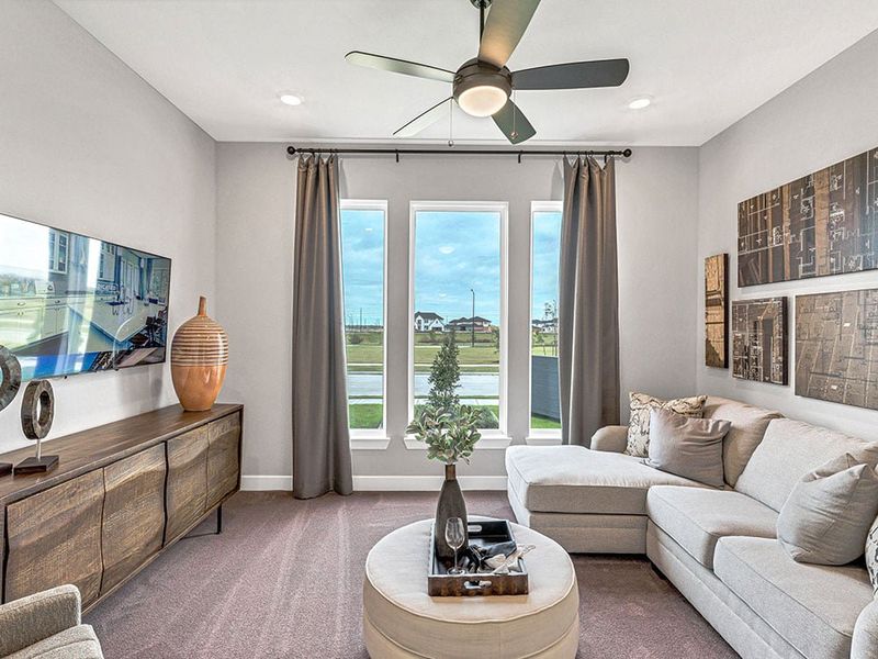 Representative furnished interior of a home built from the Palisade by Taylor Morrison in Avalon at Friendswood, Friendswood (Image 9).