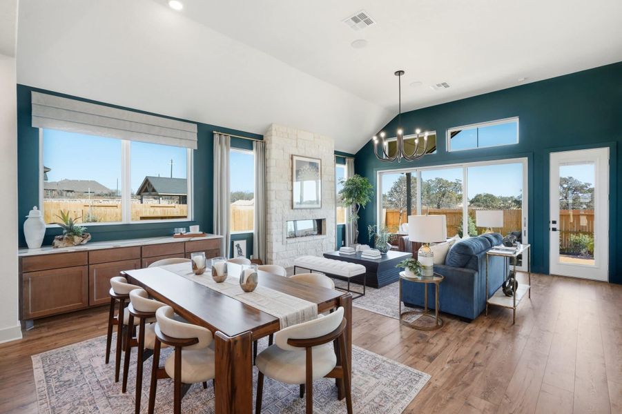 Furnished interior view inside a new home in Prominence, San Antonio (Image 40).