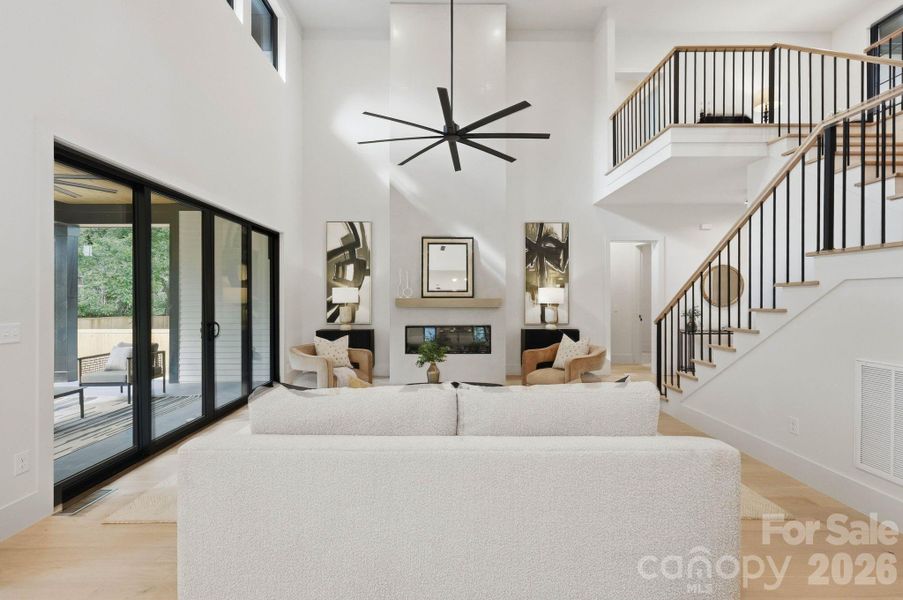 Furnished interior view inside a new home in , Charlotte (Image 33).