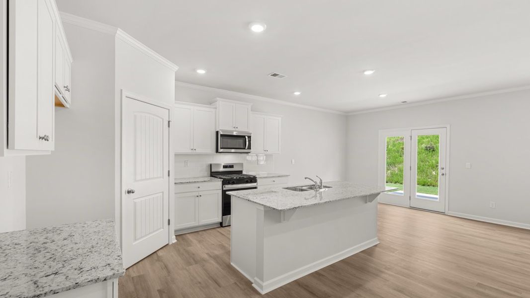 Furnished interior view inside a new home in Creekview, Atlanta (Image 3).