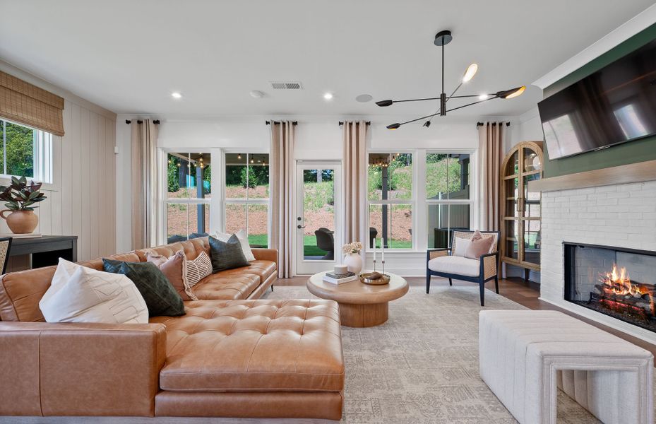 Furnished interior view inside a new home in Ansley Towns, Cumming (Image 6). Furnished interior view inside a new home in Ansley Towns, Cumming (Image 6).