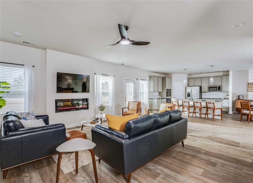 Furnished interior view inside a new home in Conner Springs, Social Circle (Image 7).
