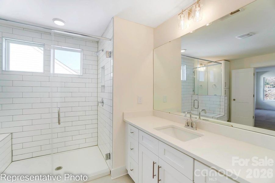 Furnished interior view inside a new home in Enclave at Riverdale, Huntersville (Image 12).
