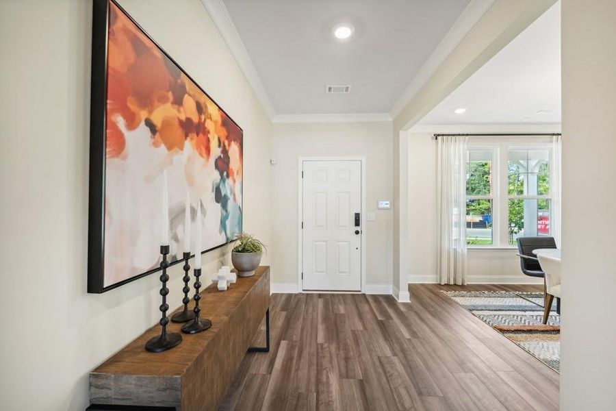 Furnished interior view inside a new home in Bennett Farm, Loganville (Image 3). Furnished interior view inside a new home in Bennett Farm, Loganville (Image 3).