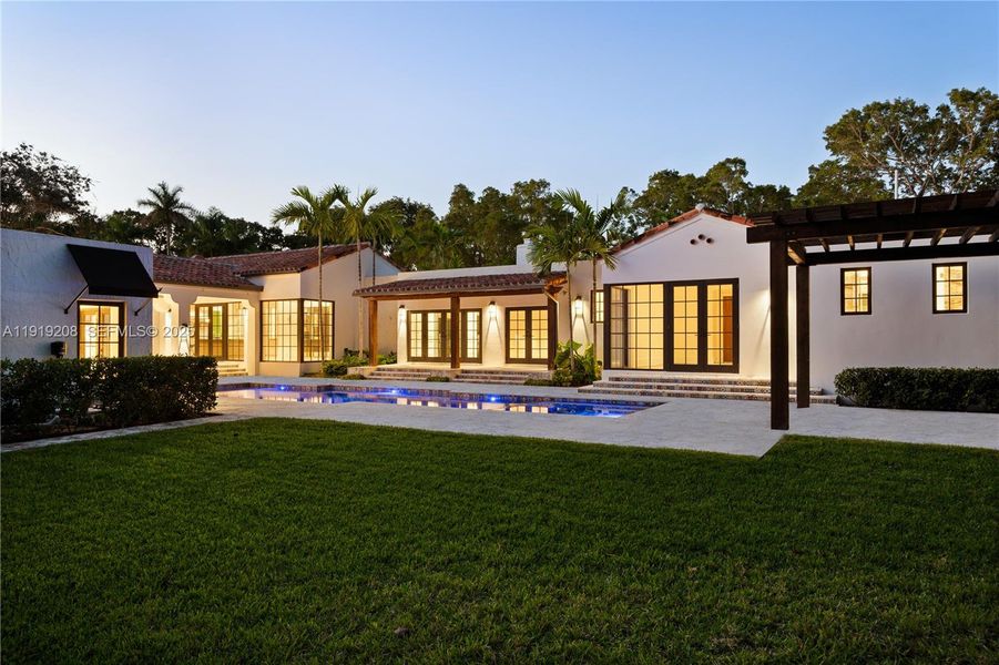 Exterior details and patio area of a home in , Coral Gables (Image 28). Exterior details and patio area of a home in , Coral Gables (Image 28).