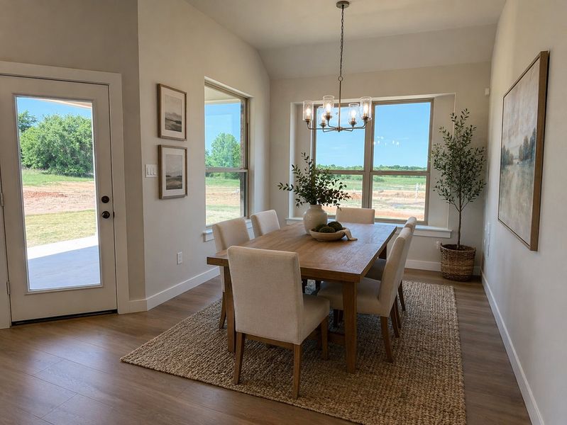 Representative furnished interior of a home built from the Hudson III by Cheldan Homes in Terra Vista Estates, Springtown (Image 20).