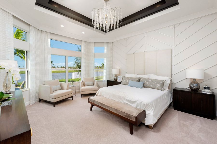 Representative furnished interior of a home built from the Carlyle by GL Homes in Valencia Grand (55+), Boynton Beach (Image 12).