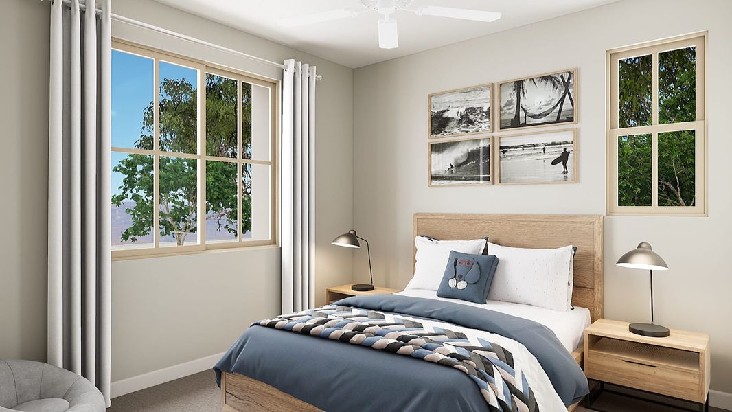 Representative furnished interior of a home built from the Tipton Plan 3507 by Tri Pointe Homes in Soleo, San Tan Valley (Image 29).