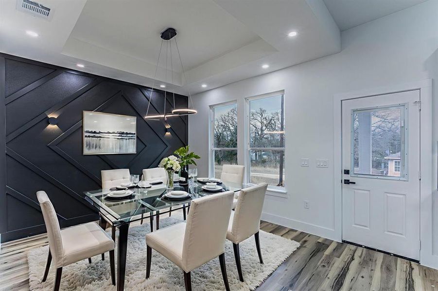 Furnished interior view inside a new home in , Malakoff (Image 7).