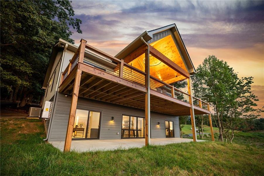 Exterior details and patio area of a home in , Morganton (Image 25).