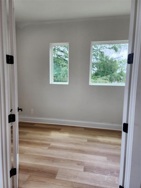 THE HUGE HOME OFFICE STUDY WITH DOUBLE PRIVACY DOOR AND NATURAL LIGHT MAKES THE PERFECT SPOT TO HAVE A FULL OFFICE TO CONDUCT YOUR BUISNESS