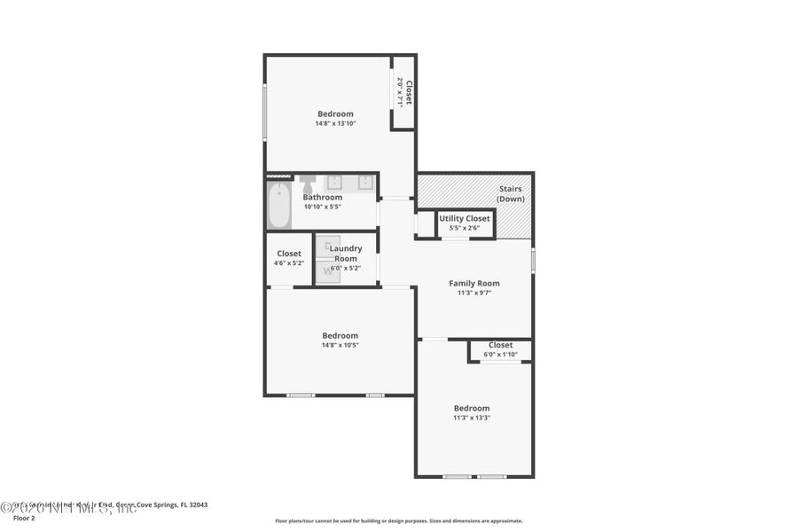 2D floor plan layout of this home in , Green Cove Springs, FL (Image 6).