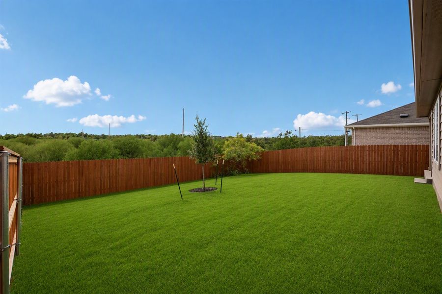 Exterior details and patio area of a home in Lisso, Pflugerville (Image 29).