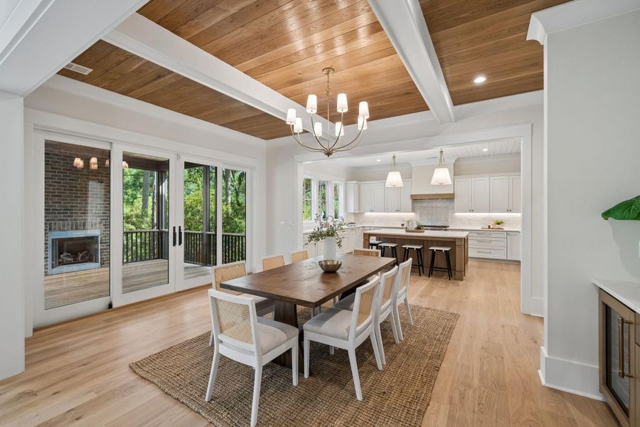 Furnished interior view inside a new home in , Kiawah Island (Image 13).