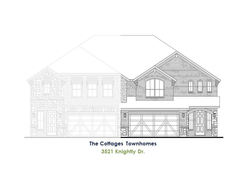 Representative exterior photo of a completed home built from the TH Building 10 Unit 2 C by American Legend Homes in Castle Hills Northpointe - Townhomes, Lewisville, TX (Image 2). Representative exterior photo of a completed home built from the TH Building 10 Unit 2 C by American Legend Homes in Castle Hills Northpointe - Townhomes, Lewisville, TX (Image 2).