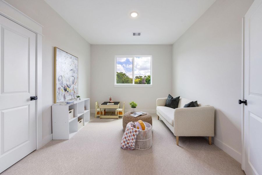 Furnished interior view inside a new home in Montridge, Houston (Image 12).