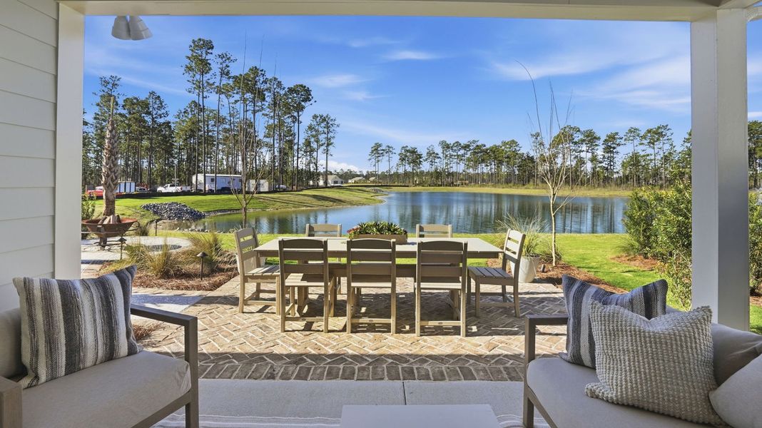 Representative exterior details of a home built from the Compass by Del Webb in Del Webb Point Hope, Charleston (Image 3).