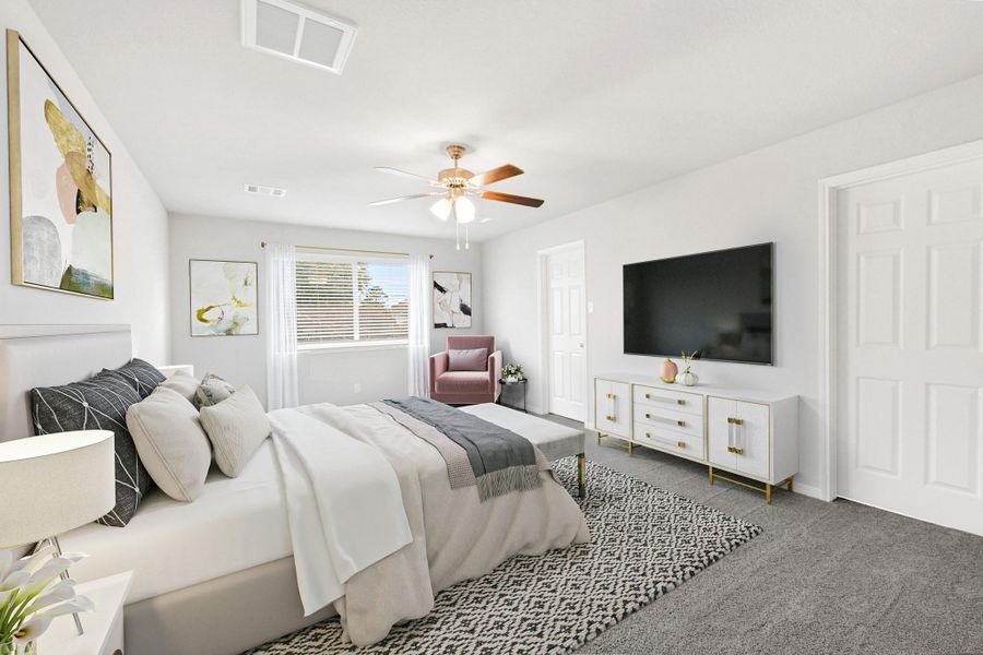 Furnished interior view inside a new home in Rollingbrook Estates, Crosby (Image 8). Furnished interior view inside a new home in Rollingbrook Estates, Crosby (Image 8).