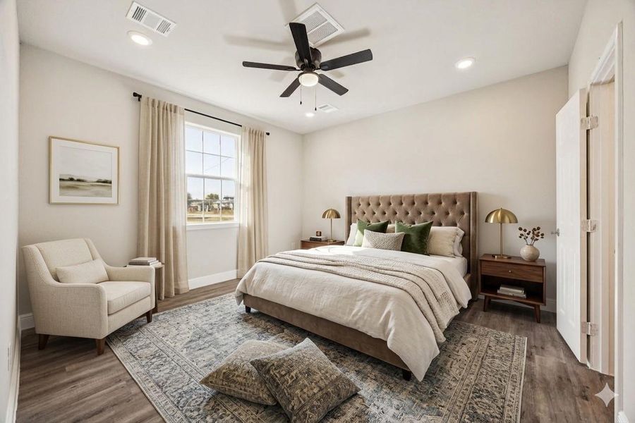 Virtually staged photo