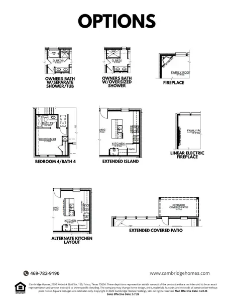 2D floor plan layout for the Albany by Cambridge Homes in Ribbonwood, Aubrey, TX (Image 4). 2D floor plan layout for the Albany by Cambridge Homes in Ribbonwood, Aubrey, TX (Image 4).