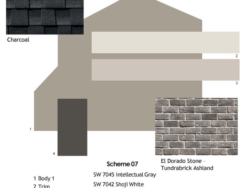 Sample of building materials used in homes in Vineyards at Cottonwood, Cottonwood (Image 7).