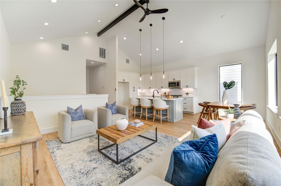 Furnished interior view inside a new home in , Houston (Image 7). Furnished interior view inside a new home in , Houston (Image 7).