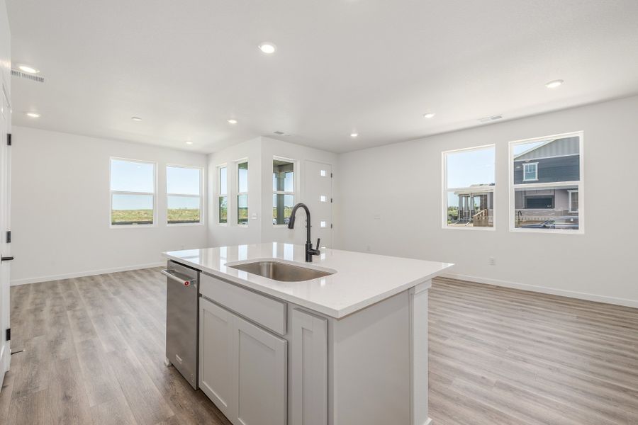 Furnished interior view inside a new home in Painted Prairie, Aurora (Image 8).