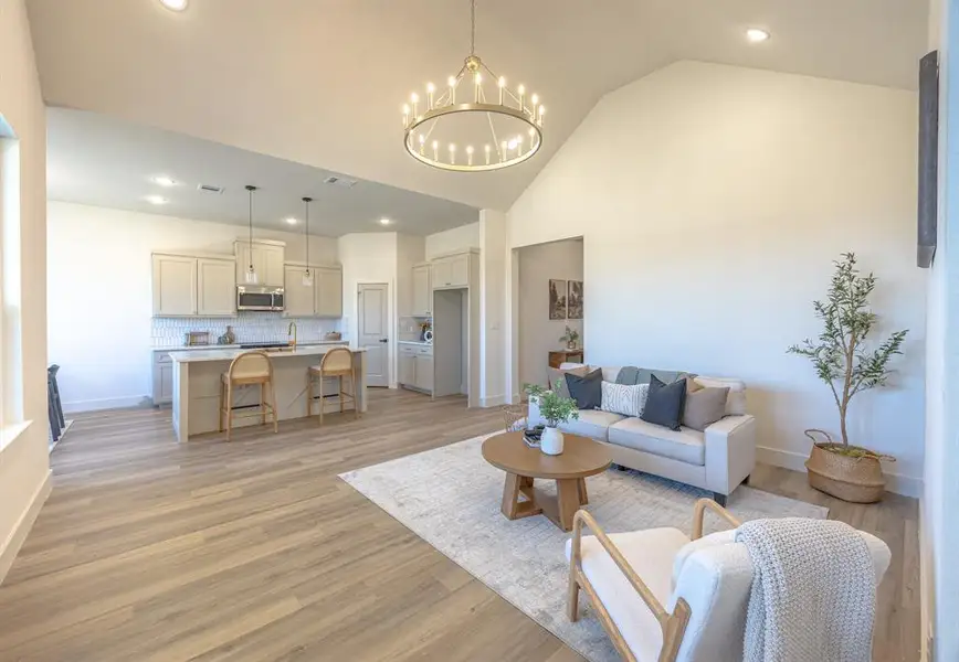 Furnished interior view inside a new home in , Fort Worth (Image 6).