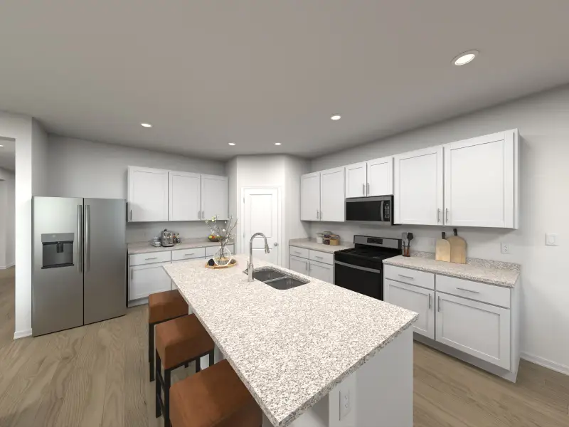 Furnished interior view inside a new home in Kings Creek - Signature Series, Jacksonville (Image 3).
