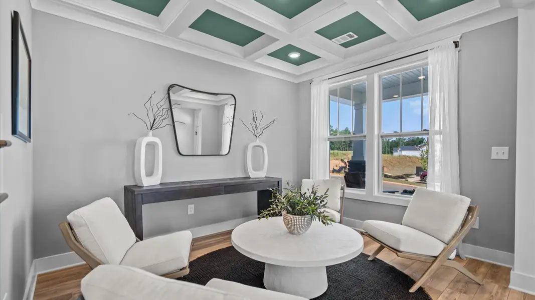 Representative furnished interior of a home built from the Stonehaven by DRB Homes in Pinebrook, Woodruff (Image 4).