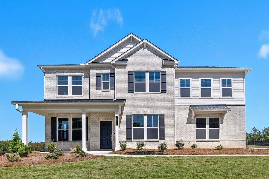 Front exterior of a new home in Watson Park, Snellville, GA, highlighting curb appeal (Image 1). Front exterior of a new home in Watson Park, Snellville, GA, highlighting curb appeal (Image 1).